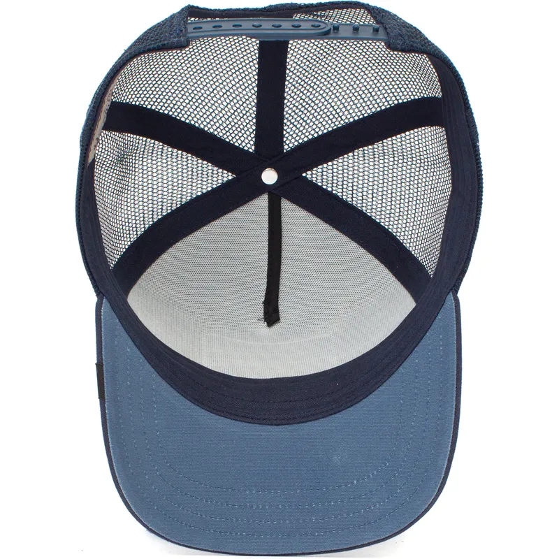 cepur-izliekta-truckeris-tumsi-zils-snapback-the-silver-the-farm-no-goorin-bros