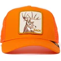 cepur-izliekta-truckeris-oranzs-snapback-the-deer-rack-the-farm-no-goorin-bros