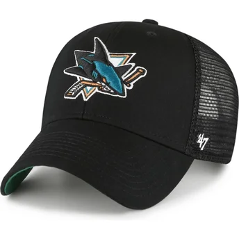 Czarna czapka truckerka MVP Branson San Jose Sharks NHL marki 47 Brand