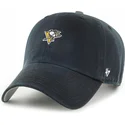 cepur-izliekta-melns-regulejams-clean-up-base-runner-no-pittsburgh-penguins-nhl-no-47-brand