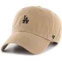 47-brand-los-angeles-dodgers-mlb-verstellbare-braune-clean-up-base-runner-kappe