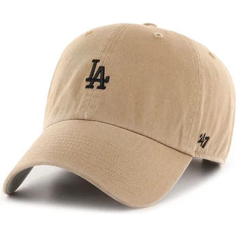 Brązowa regulowana czapka z zakrzywionym daszkiem Clean Up Base Runner Los Angeles Dodgers MLB od 47 Brand