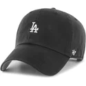 schwarze-verstellbare-curved-cap-clean-up-base-runner-der-los-angeles-dodgers-mlb-von-47-brand