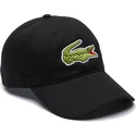 cepur-izliekta-melns-regulejams-contrast-strap-oversized-crocodile-no-lacoste