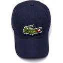 cepur-izliekta-tumsi-zils-regulejams-contrast-strap-oversized-crocodile-no-lacoste