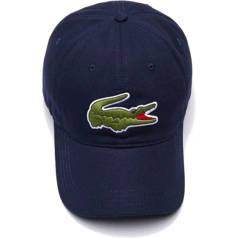 cepur-izliekta-tumsi-zils-regulejams-contrast-strap-oversized-crocodile-no-lacoste