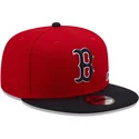 cepur-plakana-sarkans-snapback-9fifty-team-arch-no-boston-red-sox-mlb-no-new-era