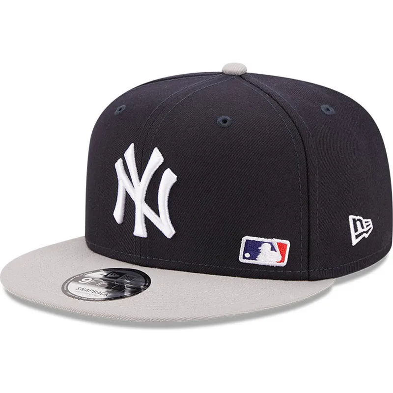 cepur-plakana-tumsi-zils-snapback-9fifty-team-arch-no-new-york-yankees-mlb-no-new-era