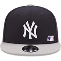 cepur-plakana-tumsi-zils-snapback-9fifty-team-arch-no-new-york-yankees-mlb-no-new-era