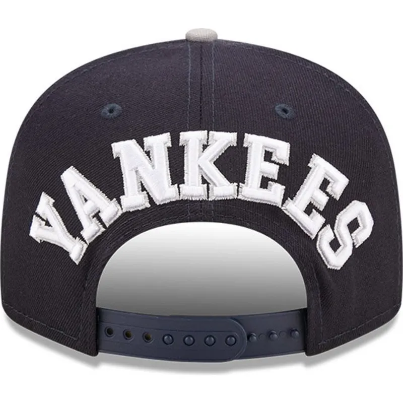 cepur-plakana-tumsi-zils-snapback-9fifty-team-arch-no-new-york-yankees-mlb-no-new-era