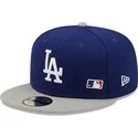 los-angeles-dodgers-mlb-new-era-9fifty-team-arch-snapback-kappe-in-blau-und-grau