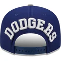 los-angeles-dodgers-mlb-new-era-9fifty-team-arch-snapback-kappe-in-blau-und-grau