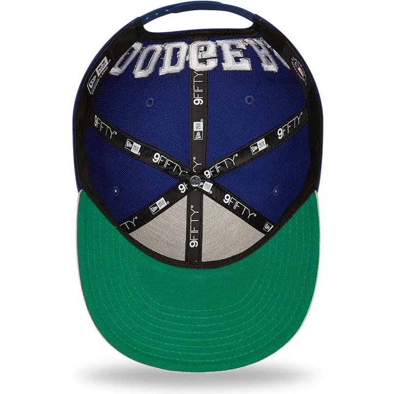cepur-plakana-zils-snapback-9fifty-team-arch-no-los-angeles-dodgers-mlb-no-new-era