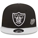 cepur-plakana-melns-snapback-9fifty-team-arch-no-las-vegas-raiders-nfl-no-new-era