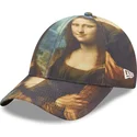 cepur-izliekta-daudzkrasains-regulejams-9forty-mona-le-louvre-no-new-era