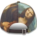 cepur-izliekta-daudzkrasains-regulejams-9forty-mona-le-louvre-no-new-era