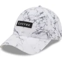 cepur-izliekta-balts-regulejams-9forty-clear-marble-le-louvre-no-new-era