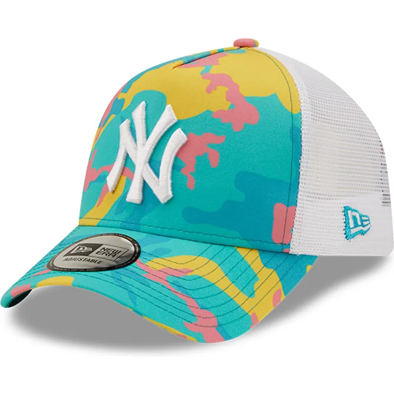 cepur-izliekta-truckeris-zils-snapback-a-frame-camo-pack-no-new-york-yankees-mlb-no-new-era