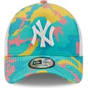cepur-izliekta-truckeris-zils-snapback-a-frame-camo-pack-no-new-york-yankees-mlb-no-new-era