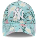 new-era-curved-brim-9forty-floral-new-york-yankees-mlb-blue-adjustable-cap