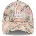 cepur-izliekta-roza-regulejams-9forty-floral-no-los-angeles-dodgers-mlb-no-new-era