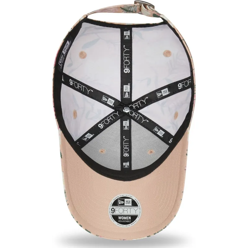 cepur-izliekta-roza-regulejams-9forty-floral-no-los-angeles-dodgers-mlb-no-new-era