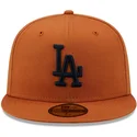 cepur-plakana-bruns-pieguloss-59fifty-league-essential-no-los-angeles-dodgers-mlb-no-new-era