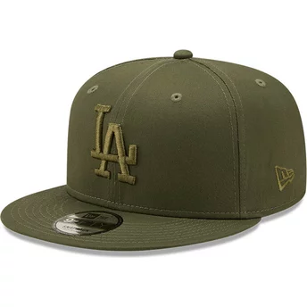 Gorra plana marrón snapback con logo marrón 9FIFTY League Essential de Los  Angeles Dodgers MLB de New Era