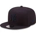 cepur-plakana-tumsi-zils-snapback-9fifty-league-essential-no-new-york-yankees-mlb-no-new-era