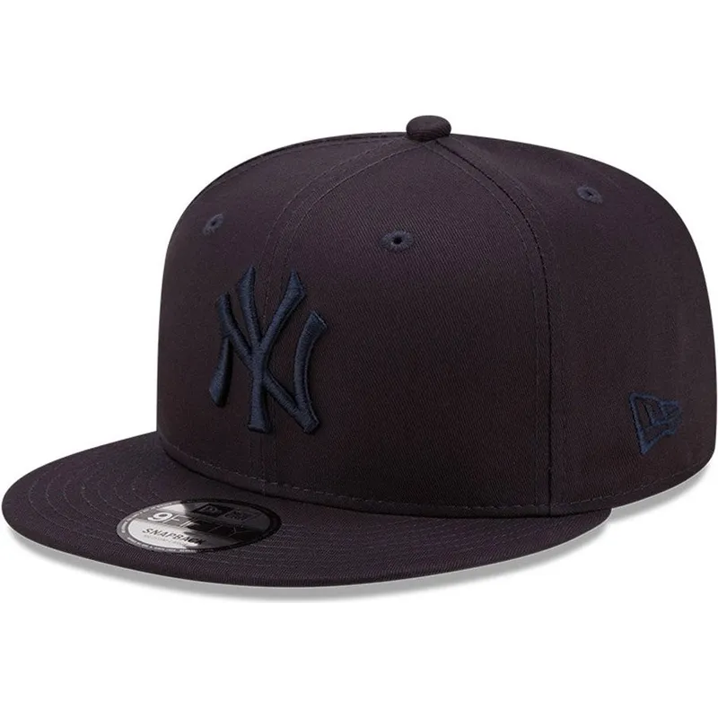 cepur-plakana-tumsi-zils-snapback-9fifty-league-essential-no-new-york-yankees-mlb-no-new-era