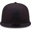 cepur-plakana-tumsi-zils-snapback-9fifty-league-essential-no-new-york-yankees-mlb-no-new-era