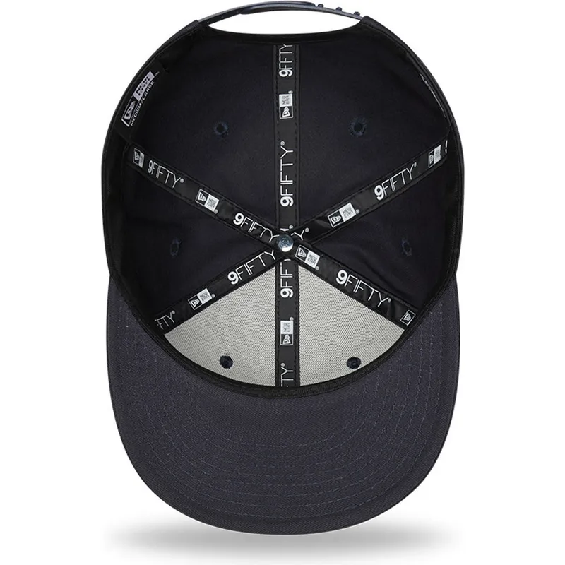 cepur-plakana-tumsi-zils-snapback-9fifty-league-essential-no-new-york-yankees-mlb-no-new-era