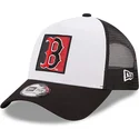 cepur-izliekta-truckeris-melns-snapback-a-frame-team-patch-no-boston-red-sox-mlb-no-new-era