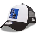 cepur-izliekta-truckeris-melns-snapback-a-frame-team-patch-no-los-angeles-dodgers-mlb-no-new-era