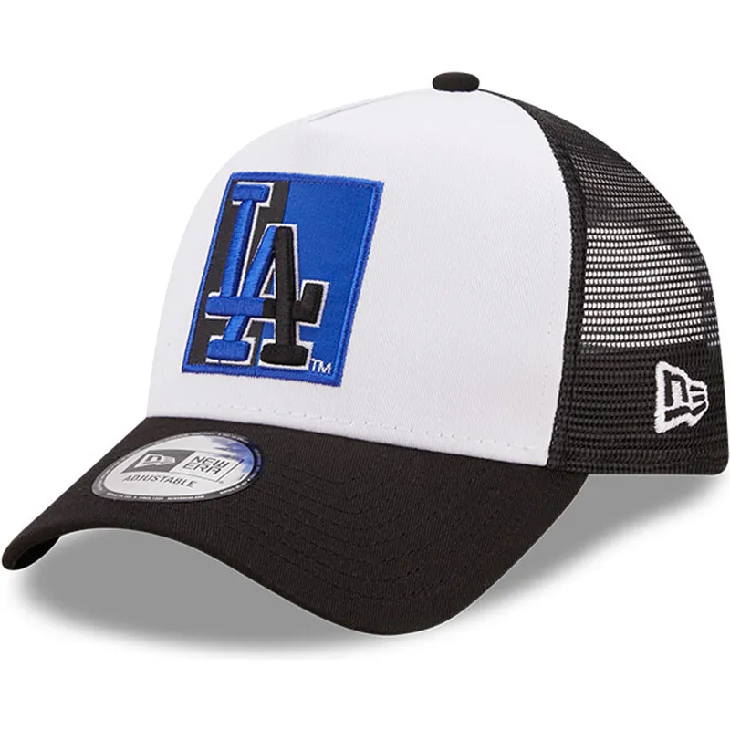 cepur-izliekta-truckeris-melns-snapback-a-frame-team-patch-no-los-angeles-dodgers-mlb-no-new-era
