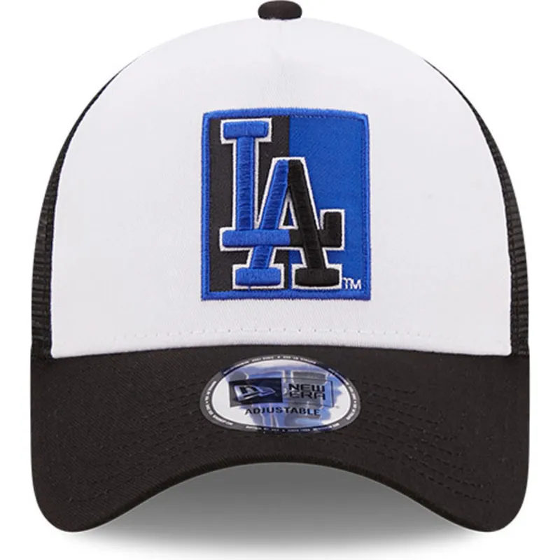 cepur-izliekta-truckeris-melns-snapback-a-frame-team-patch-no-los-angeles-dodgers-mlb-no-new-era