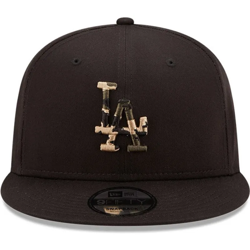 cepur-plakana-melns-snapback-9fifty-camo-infill-no-los-angeles-dodgers-mlb-no-new-era