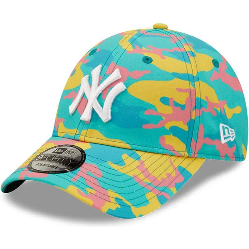 cepur-izliekta-zils-regulejams-9forty-camo-pack-no-new-york-yankees-mlb-no-new-era