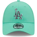verstellbare-grune-9forty-infill-kappe-der-los-angeles-dodgers-mlb-von-new-era