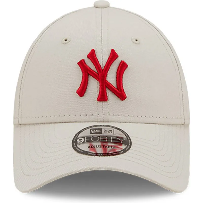 cap-izliekta-beige-adjustable-strap-9forty-league-essential-no-new-york-yankees-mlb-no-new-era
