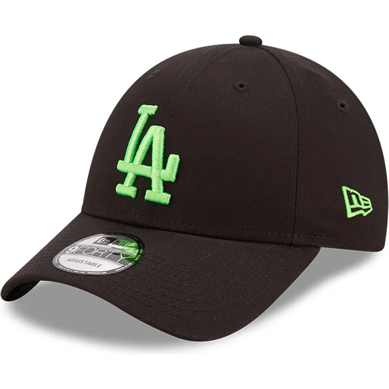 cepur-izliekta-melns-regulejams-9forty-neon-pack-no-los-angeles-dodgers-mlb-no-new-era