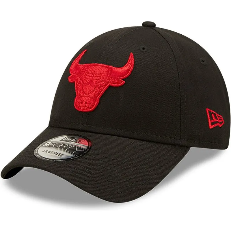 cepur-izliekta-melns-regulejams-9forty-neon-pack-no-chicago-bulls-nba-no-new-era
