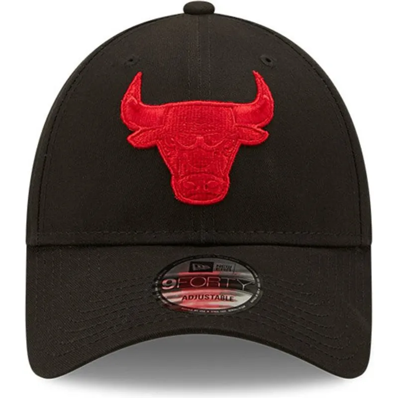 cepur-izliekta-melns-regulejams-9forty-neon-pack-no-chicago-bulls-nba-no-new-era