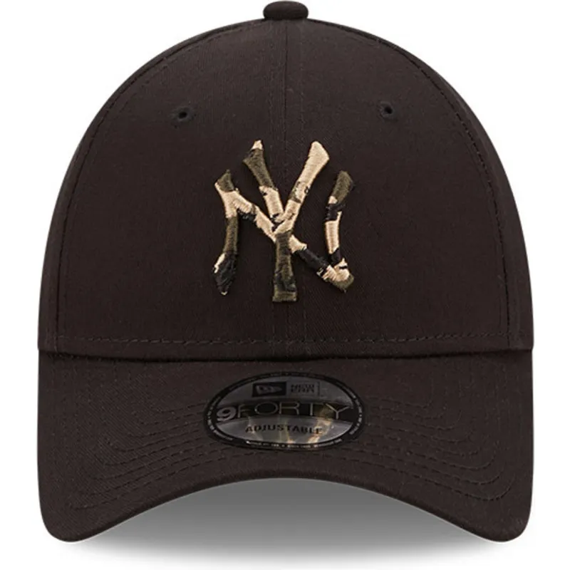 cepur-izliekta-melns-regulejams-9forty-camo-infill-no-new-york-yankees-mlb-no-new-era