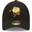 new-era-9forty-verstellbare-schwarze-sporty-kappe-von-spongebob