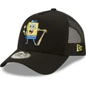 cepur-izliekta-truckeris-melns-snapback-a-frame-sporty-no-spongebob-no-new-era