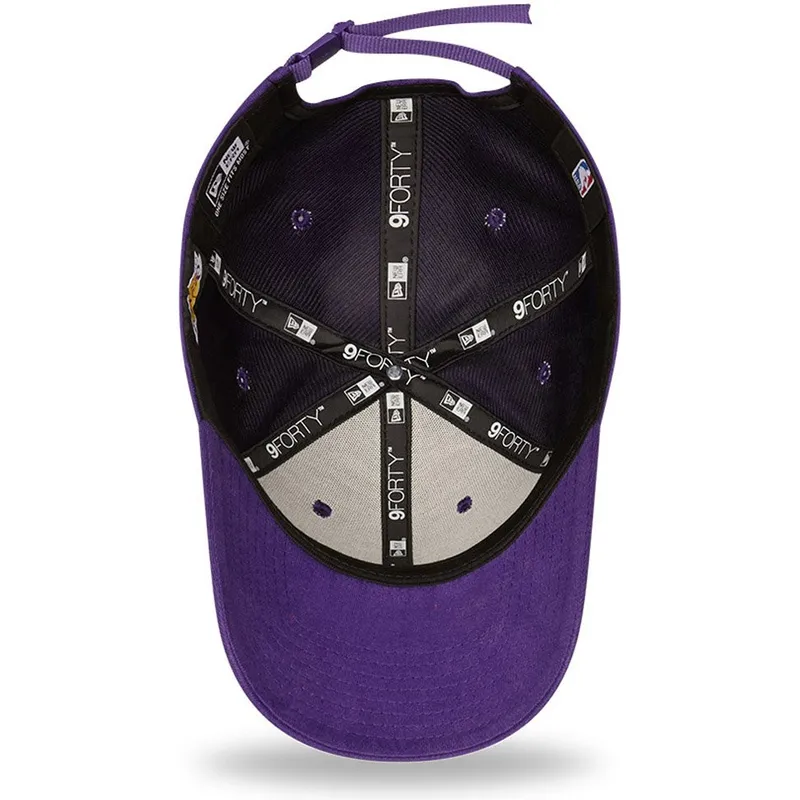 cepur-izliekta-violets-regulejams-9forty-washed-pack-split-no-los-angeles-lakers-nba-no-new-era