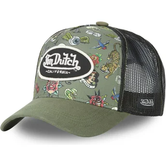Cap izliekta green snapback no Von Dutch