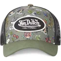 cap-izliekta-green-snapback-no-von-dutch