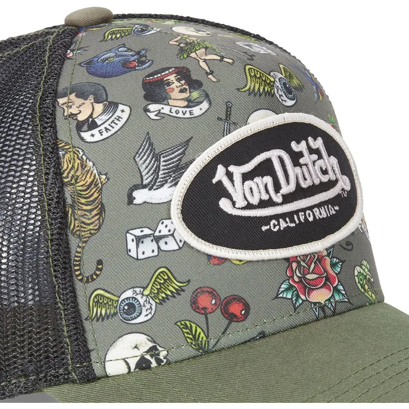 cap-izliekta-green-snapback-no-von-dutch